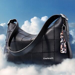 NIB COACH Alter/Ego Slouchy Shoulder Bag Black